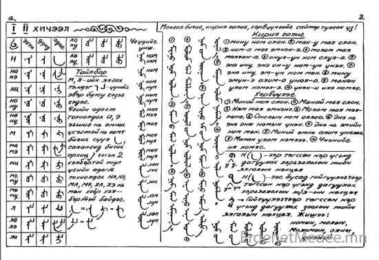 Монгол бичиг сурах амархан